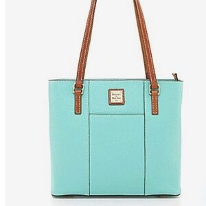 Dooney & Bourke Vintage Pebble Leather in Tiffany Blue Handbag purse
